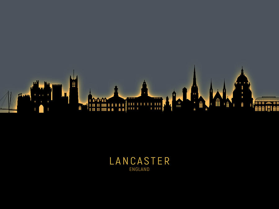 Lancaster England Skyline #34 Digital Art by Michael Tompsett