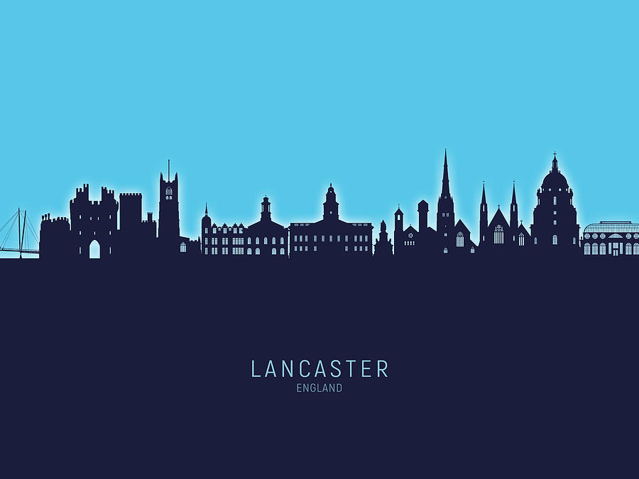 Lancaster England Skyline #37 Digital Art by Michael Tompsett