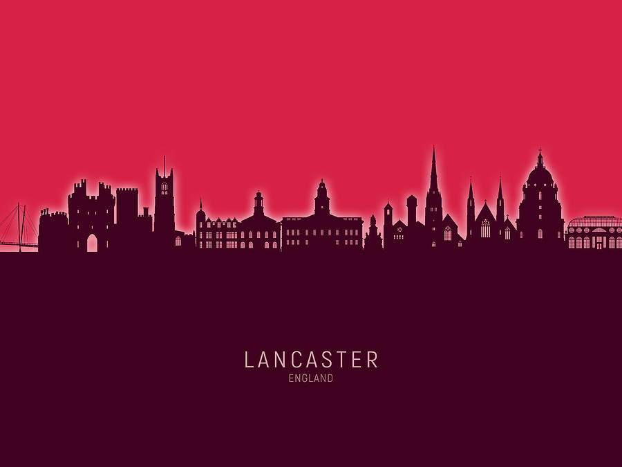 Lancaster England Skyline #40 Digital Art by Michael Tompsett
