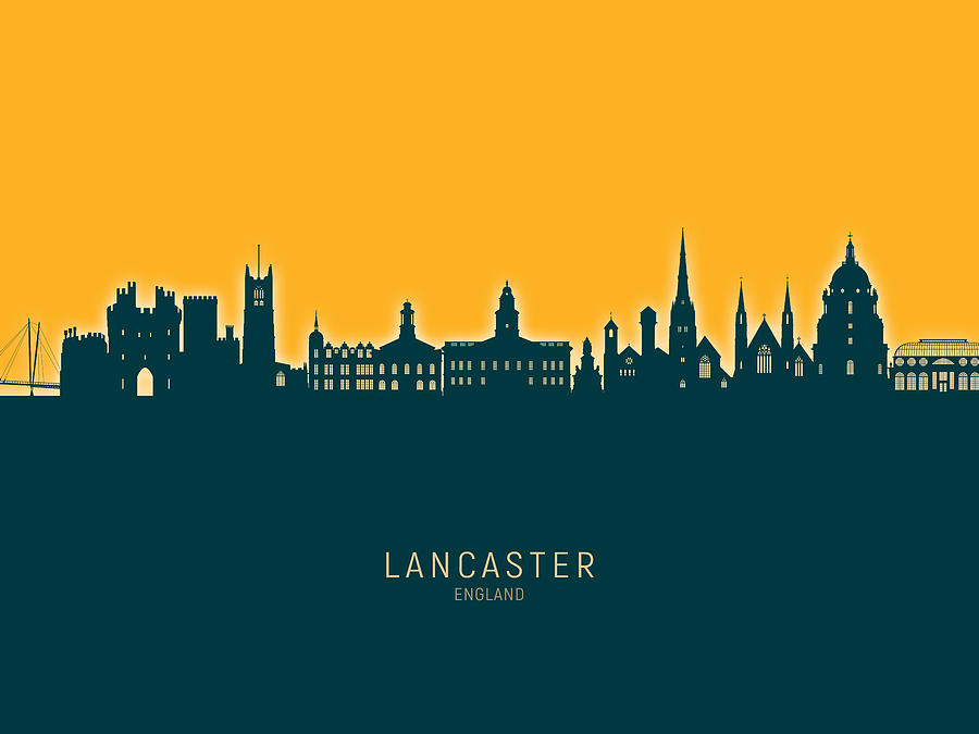 Lancaster England Skyline #41 Digital Art by Michael Tompsett