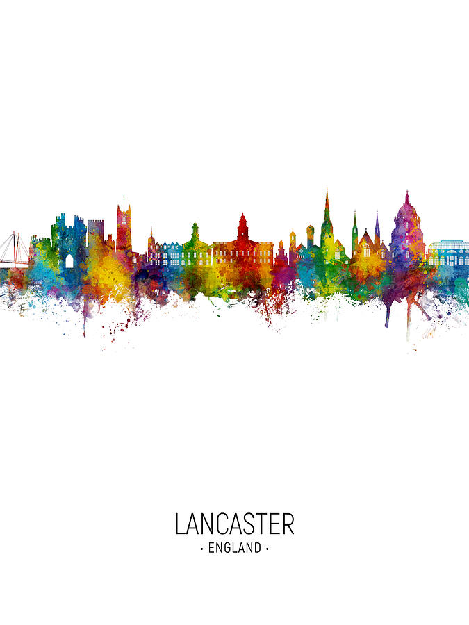 Lancaster England Skyline #43 Digital Art by Michael Tompsett