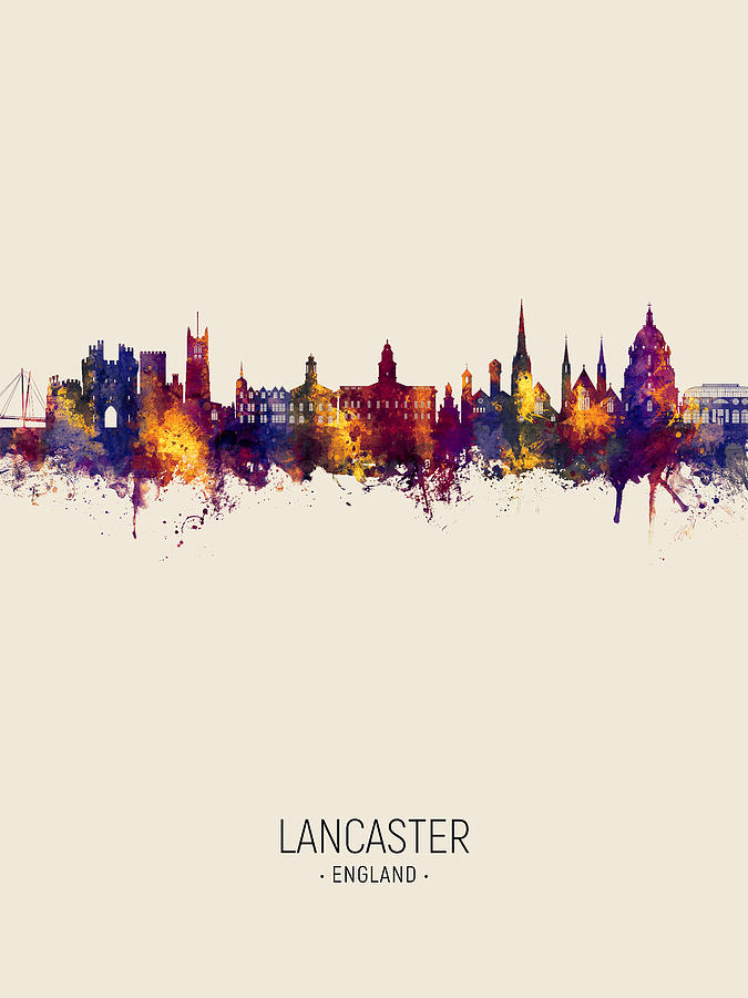 Lancaster England Skyline #44 Digital Art by Michael Tompsett