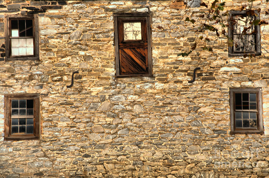 Lancaster Mill Windows Photograph by Adam Jewell