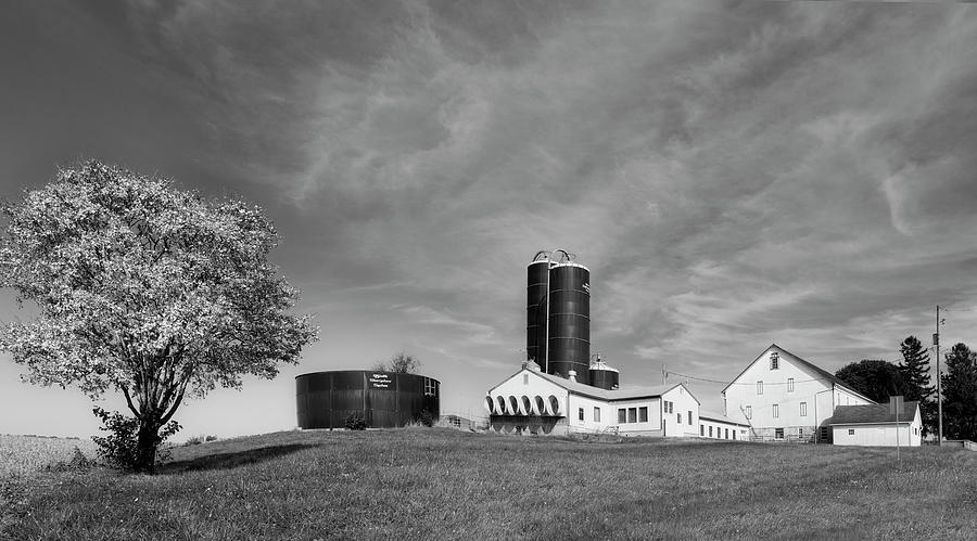 Lancaster Pennsylvania Farm BW Photograph by Susan Candelario