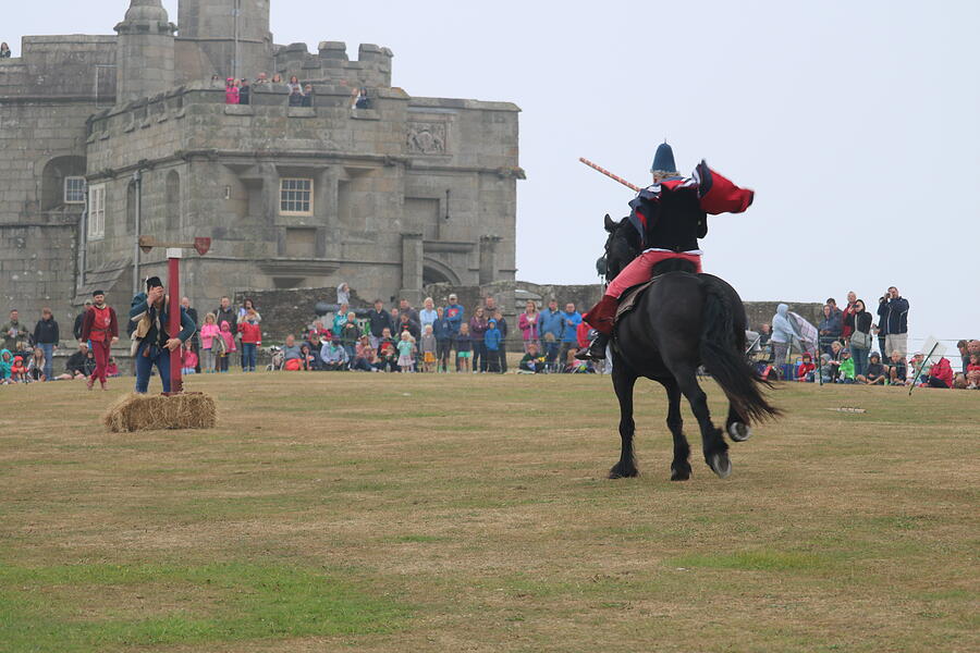 Lancing At Pendennis Castle Photograph