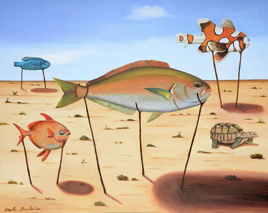 Land Fish Painting by Leah Saulnier The Painting Maniac