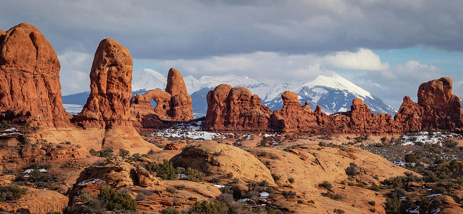 Land of Arches pano Photograph by Darlene Smith