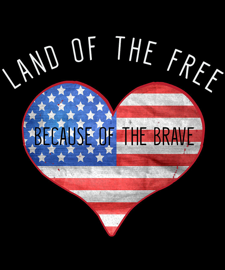 Land Of The Free Because Of The Brave 4th Of July Digital Art By   Land Of The Free Because Of The Brave 4th Of July Flippin Sweet Gear 