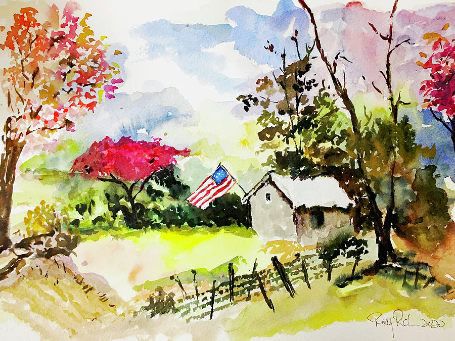 Land of the Free Painting by Roxy Rich