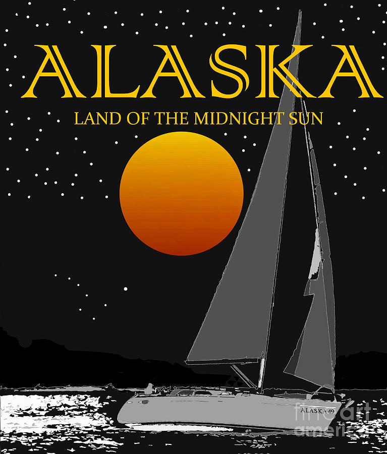 Land of the midnight sun Mixed Media by David Lee Thompson
