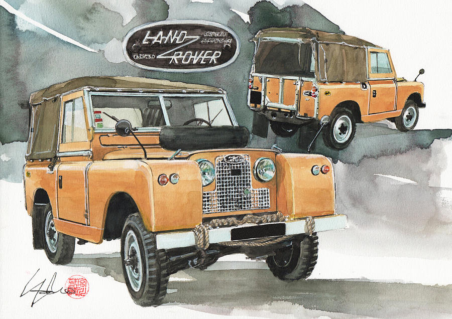 Land Rover Painting - Land Rover 2 Series by Yoshiharu Miyakawa