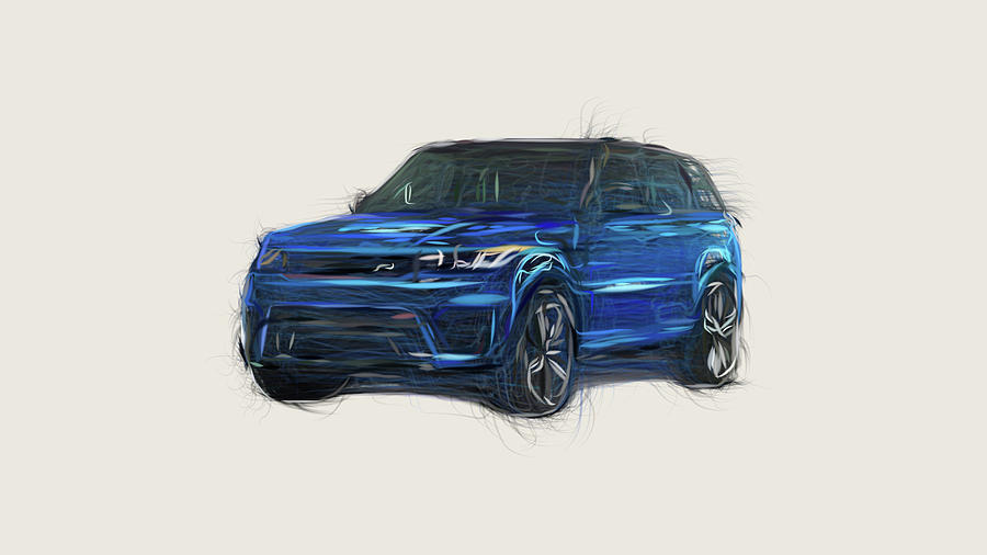Range Rover Evoque drawings AutoCAD download 2D CAD model
