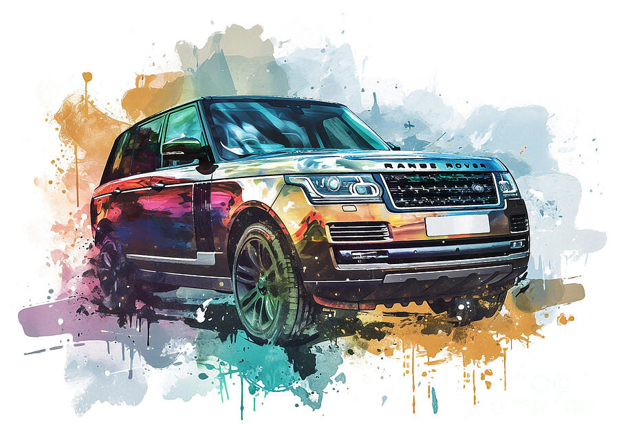Car Painting - Land Rover Range Rover SVAutobiography Dynamic auto vibrant colors by Clark Leffler