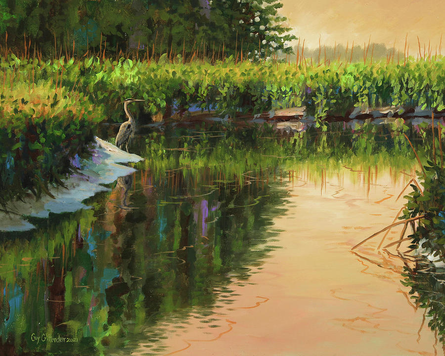 Landing Creek Painting by Guy Crittenden