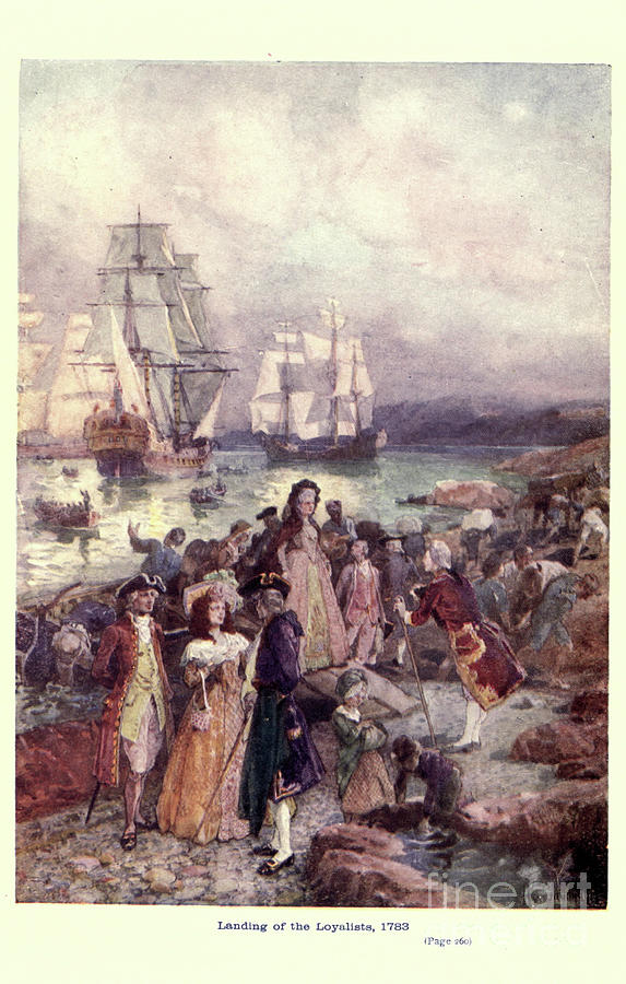 Landing of the Loyalists, 1783 a3 Drawing by Historic Illustrations