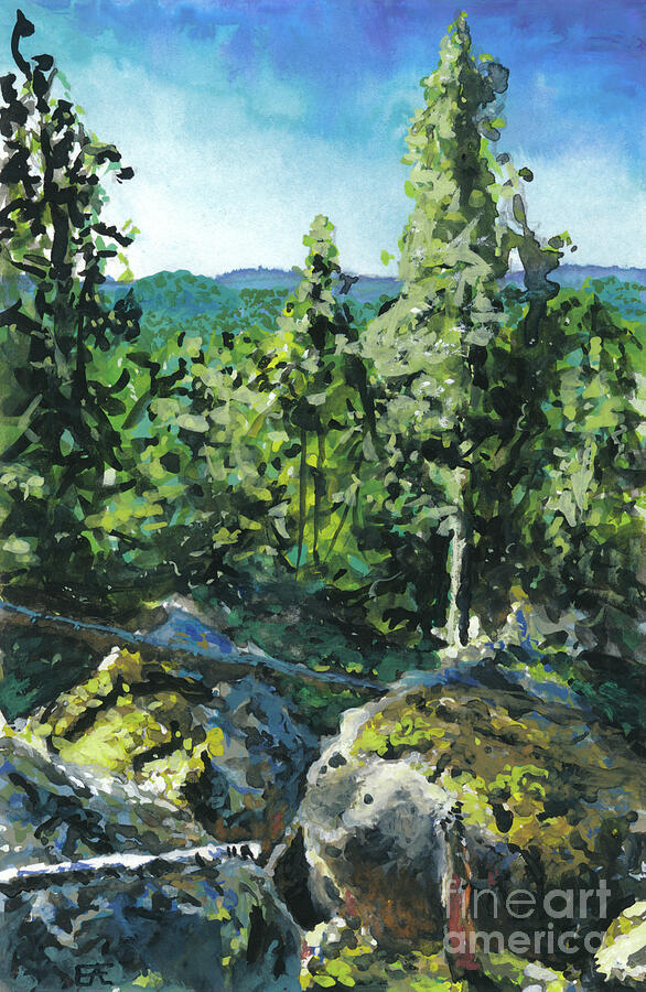 Landscape #0023 Painting by Erik Andrae Landscape #0023 Painting by Erik Andrae