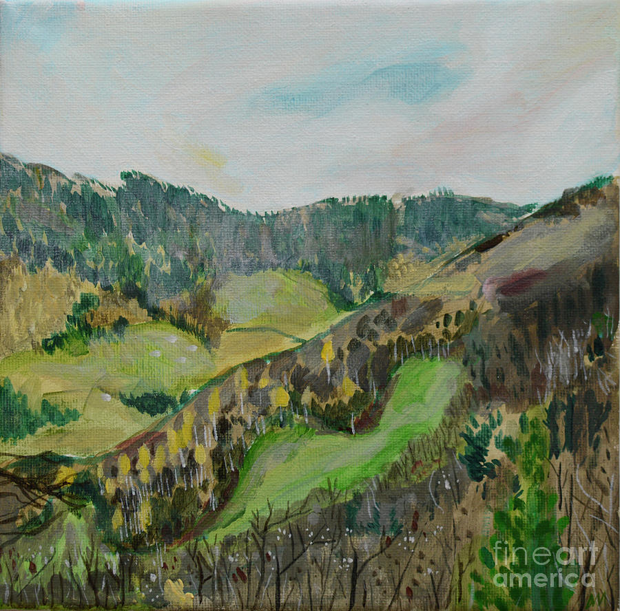 Landscape 1 - Hillside Painting