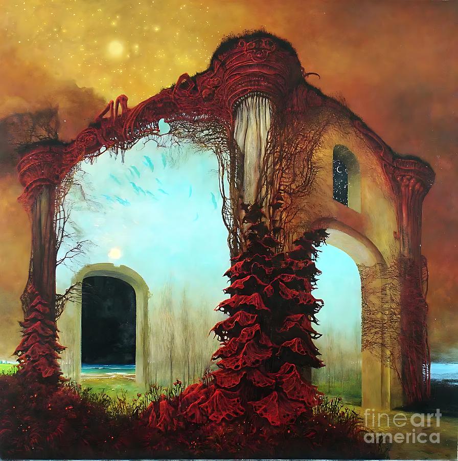 Landscape 1978 Painting by Zdzislaw Beksinski - Fine Art America