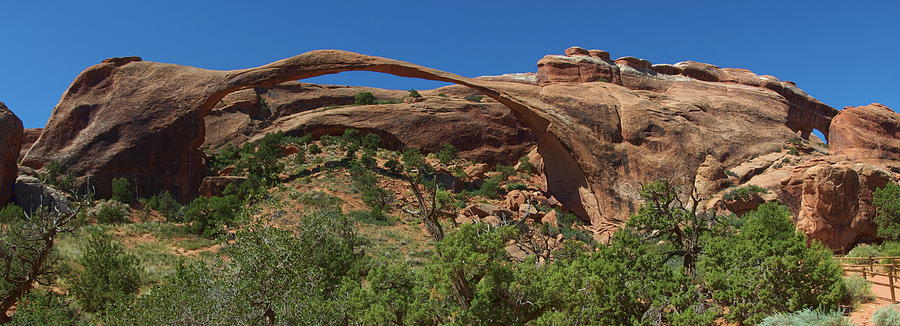 Landscape Arch Panorama Photograph by Sean Hannon