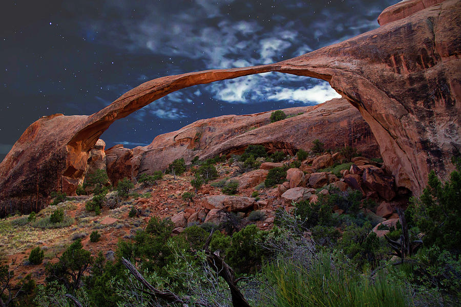 Arches National Park Photograph - Landscape Arch - Starlight Series #5 - Utah, USA - 2011 New 1/10 by Robert Khoi