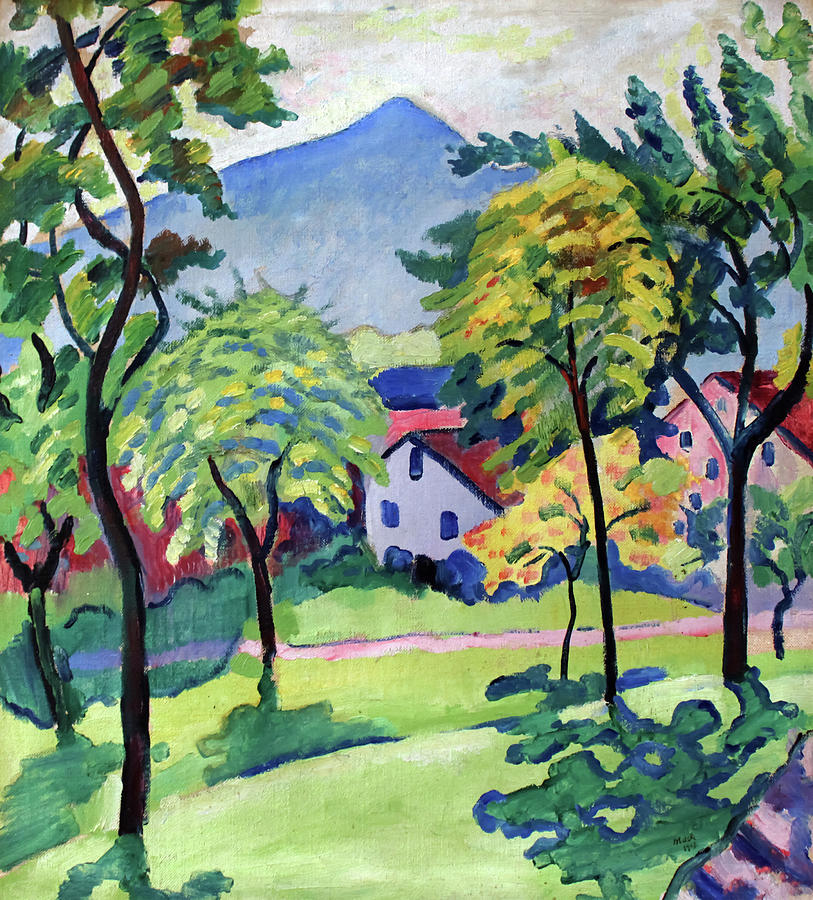Landscape By August Macke Painting