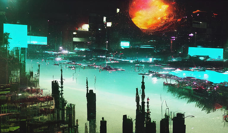 Night Artwork Futuristic City Cyberpunk Wallpaper Preview0.Jpg