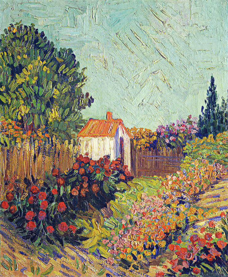 Landscape by Van Gogh Painting by Vincent Van Gogh
