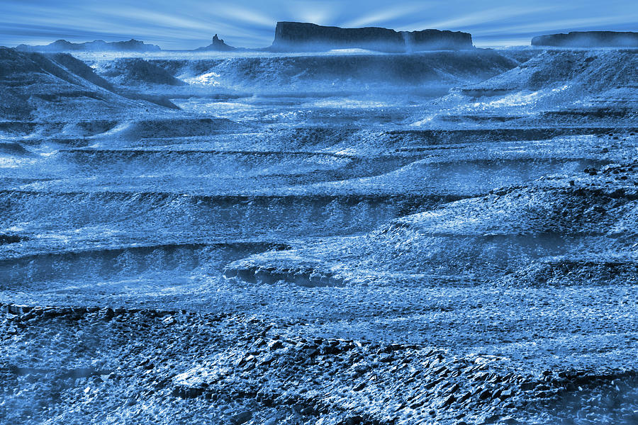 Landscape in Blue 2 Photograph by Mike McGlothlen