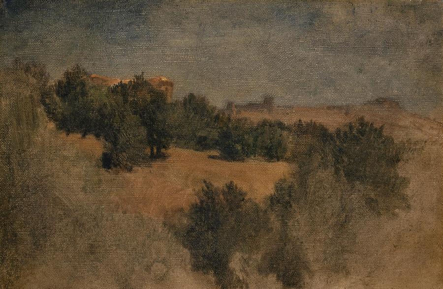 Landscape near Palestrina Painting by Arnold Bocklin Swiss - Fine Art ...