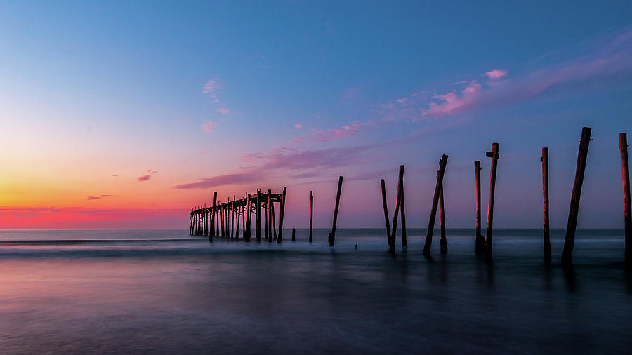 Landscape Ocean Sunrise Photograph by Louis Dallara