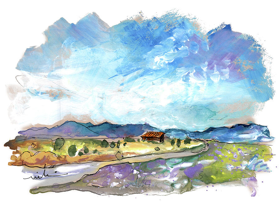 Landscape Of Aragon 07 Painting by Miki De Goodaboom