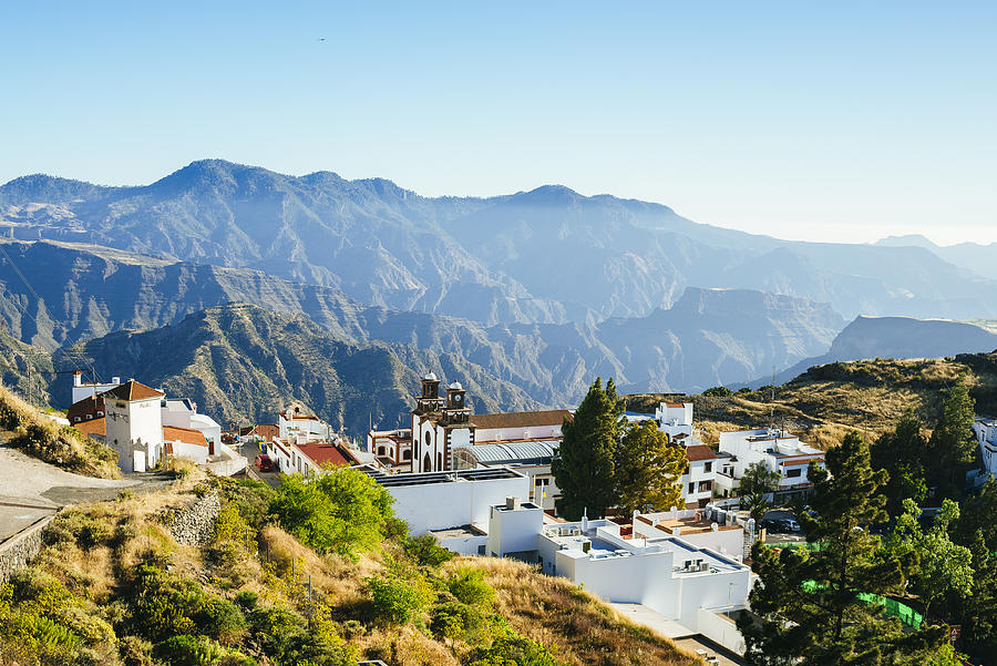 Landscape of the village of Tejeda in Gran Canaria Photograph by F.J. Jimenez