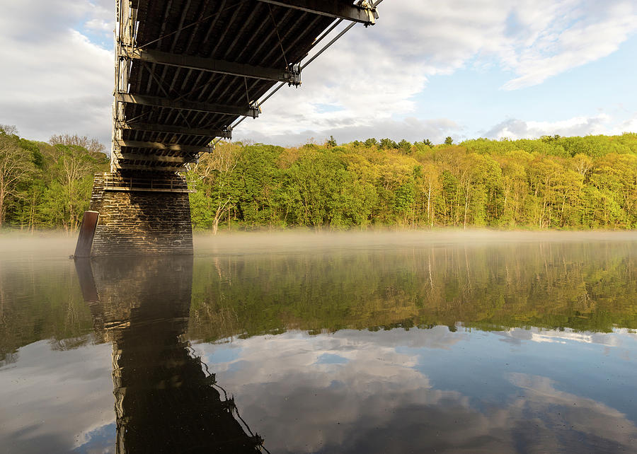 Landscape Photography  - Dingmans Ferry Bridge Photograph by Amelia Pearn