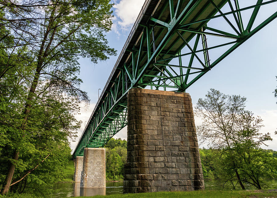 Landscape Photography - Milford PA Bridge 3 Photograph by Amelia Pearn