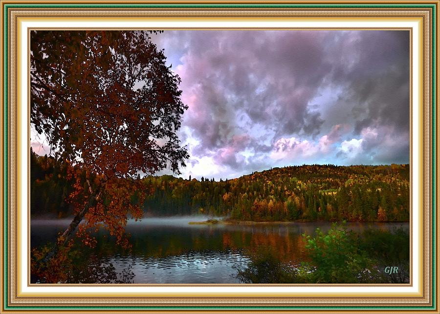 Landscape Scene At Lakeviewhurst L A S - With Printed Frame. Digital Art