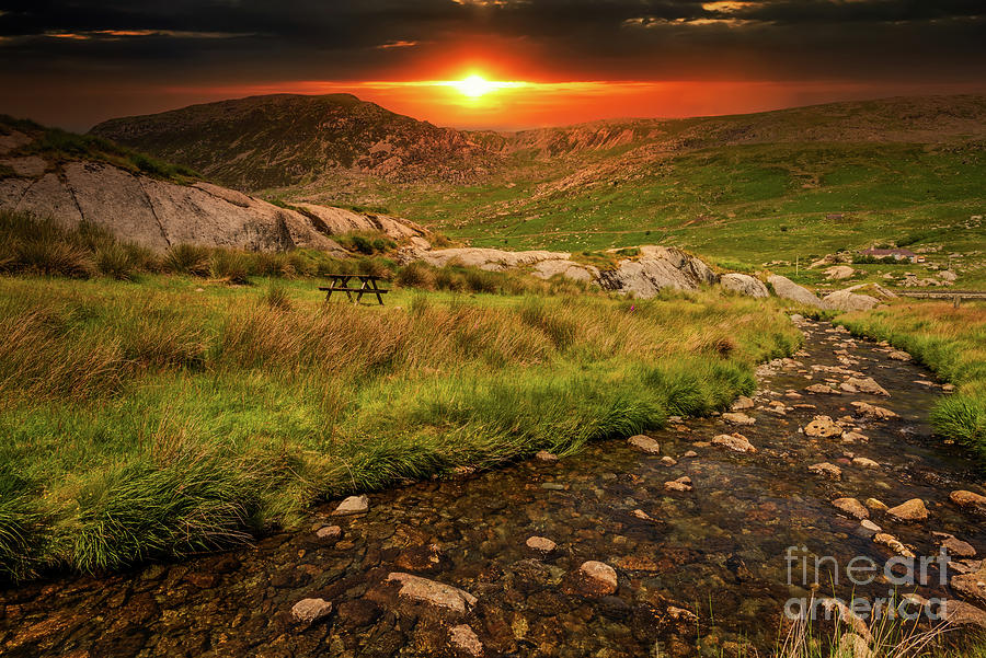 Landscape Sunset Snowdonia   Photograph by Adrian Evans