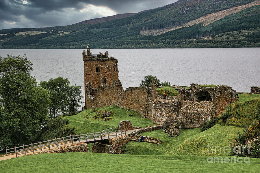 Landscape Urquhart Castle Scotland  Photograph by Chuck Kuhn