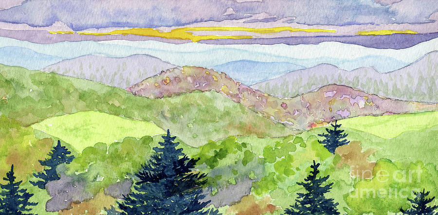 Landscape View Painting by Anne Marie Brown