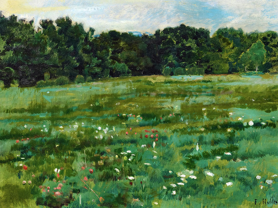 Landscape With A Meadow And The Edge Of A Forest Painting By Ferdinand 