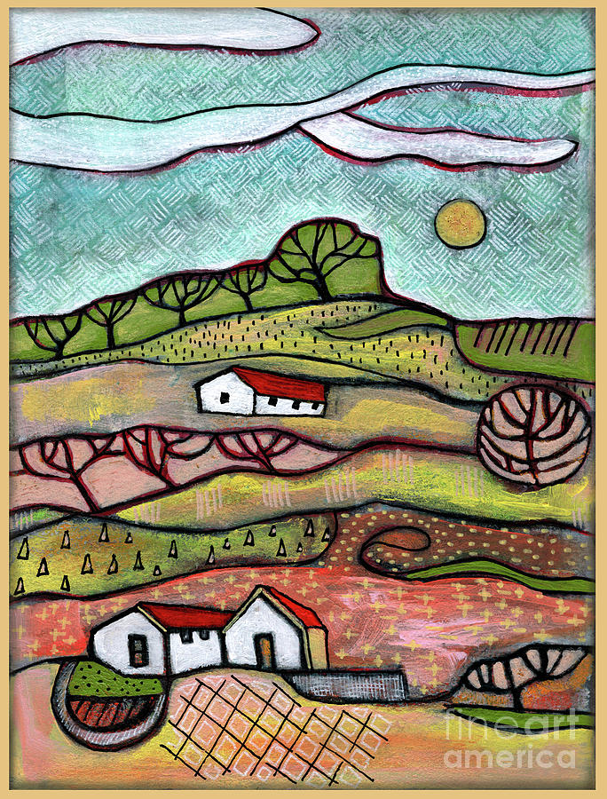 Seasonal Landscape 1 Painting by Ariadna De Raadt