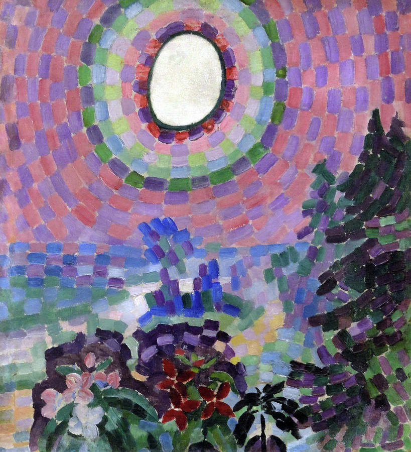 Landscape With Disc By Robert Delaunay Painting