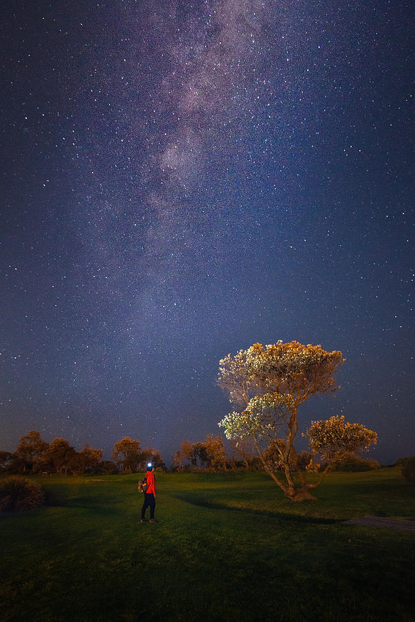 Landscape with Milky Way. Photograph by Brook Attakorn