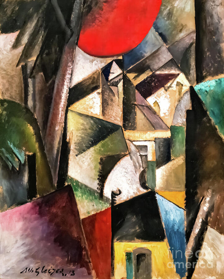 Landscape with Mill by Albert Gleizes 1913 Painting by Albert Gleizes