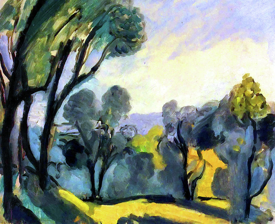 Landscape with Olive Trees Painting by Henri Matisse - Fine Art America