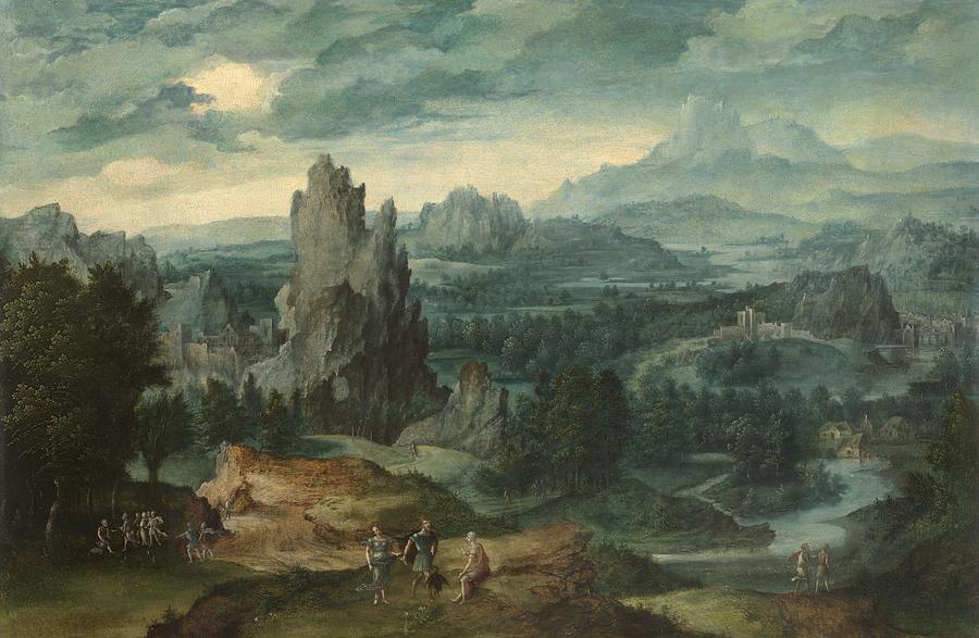 Landscape with Procne and Philomela Drawing by Anonieme Meester Zuid ...