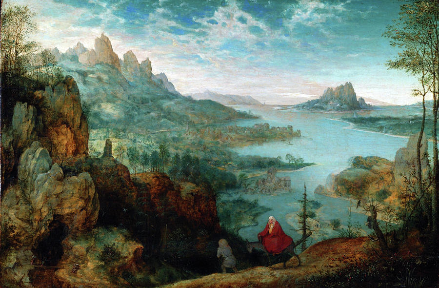 Landscape with the flight into Egypt Digital Art by Long Shot
