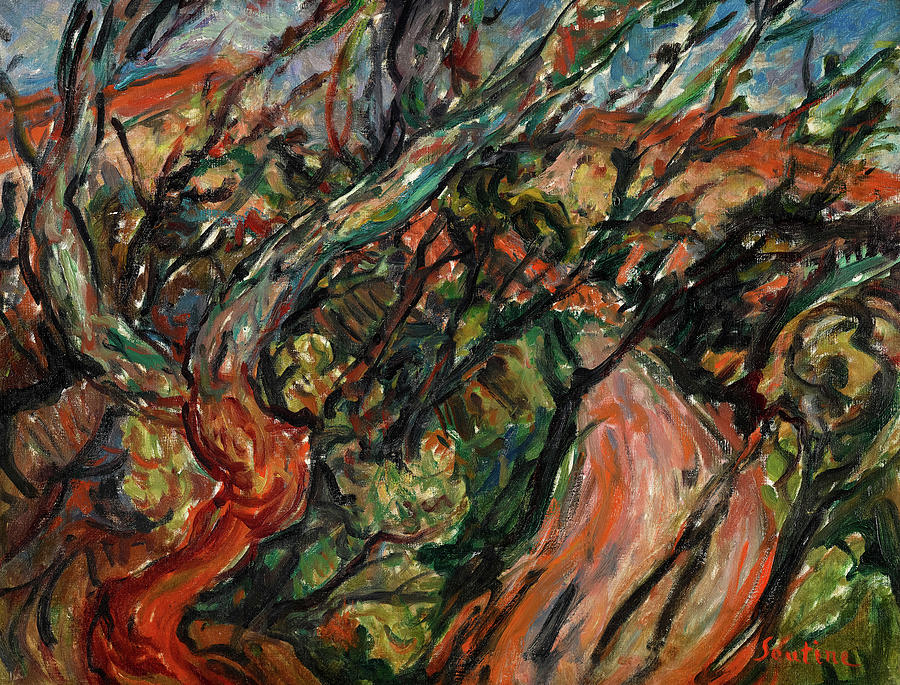 Landscape with Trees Painting by Chaim Soutine - Fine Art America