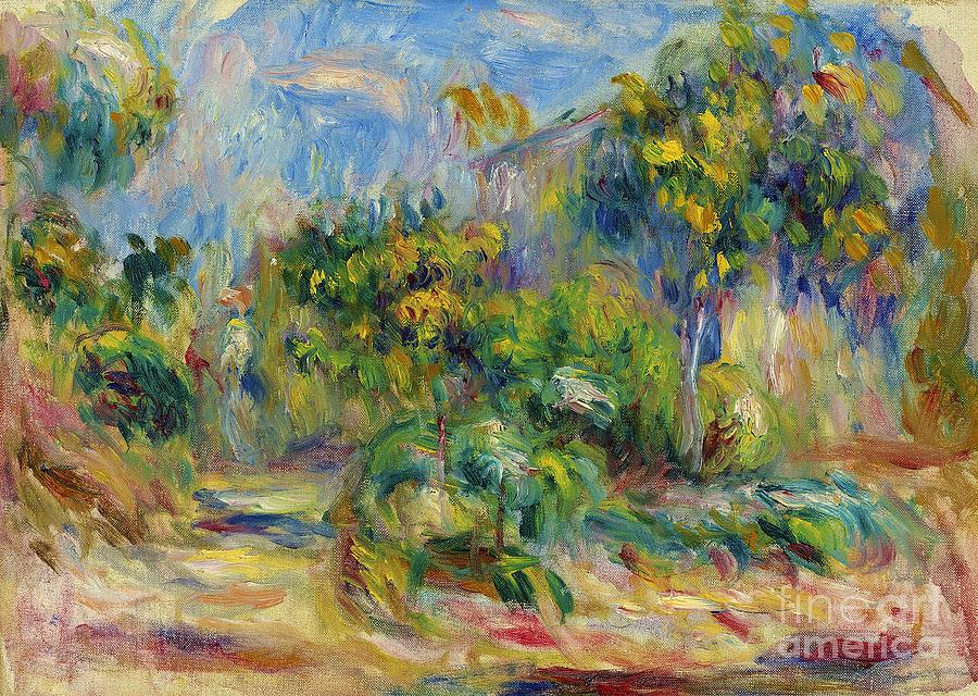 Landscape with trees Painting by Pierre-Auguste Renoir