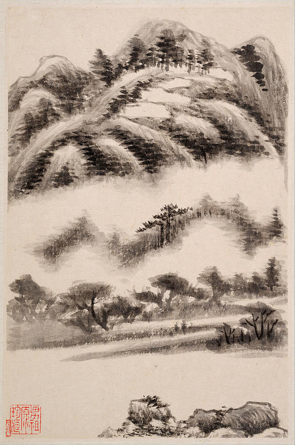 Landscapes after old masters  Painting by Dong Qichang