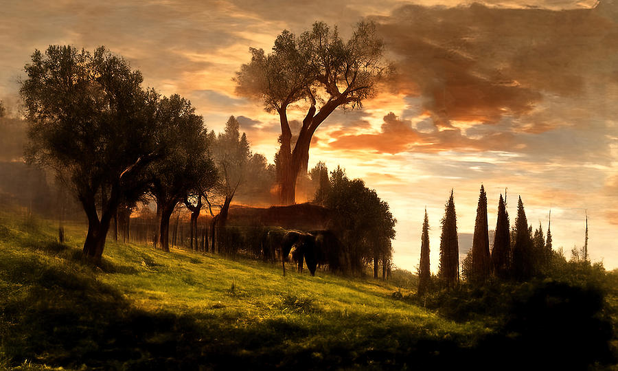 Landscapes Of Tuscany, 03 Painting